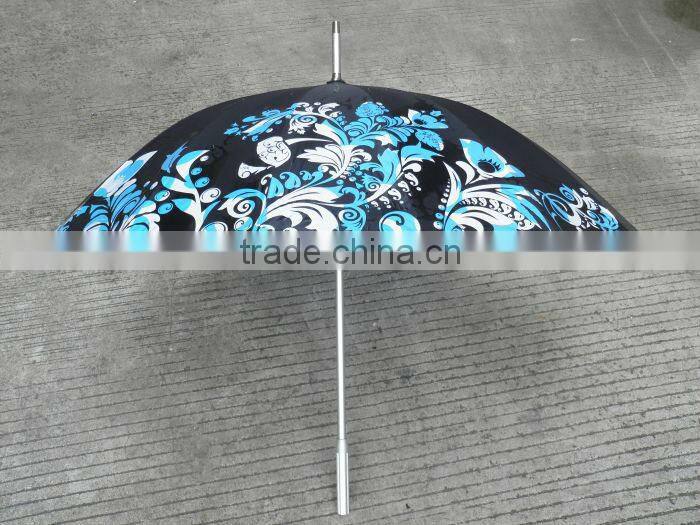 colorful rain umbrella with Aluminum handle