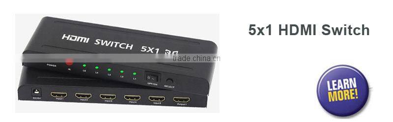 Vision 1.5FT 1080p 3D 3x1 pigtail HDMI switch