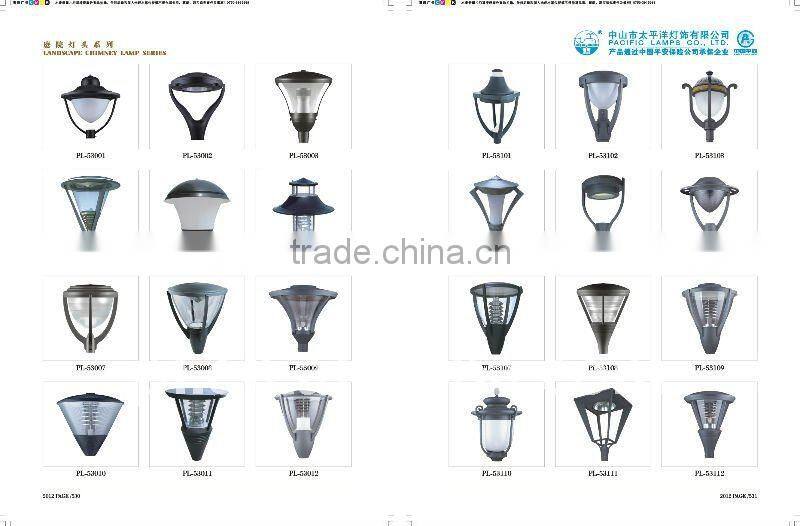 LED garden lamp fixture with Aluminum or iron material