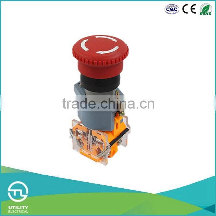 UTL New Hot Products Press To Lock Twist Mushroom Waterproof Push Button Switch