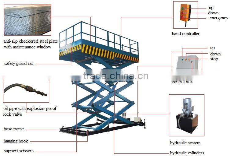 hydraulic fork lifter mini electric scissor lift platform portable lifter