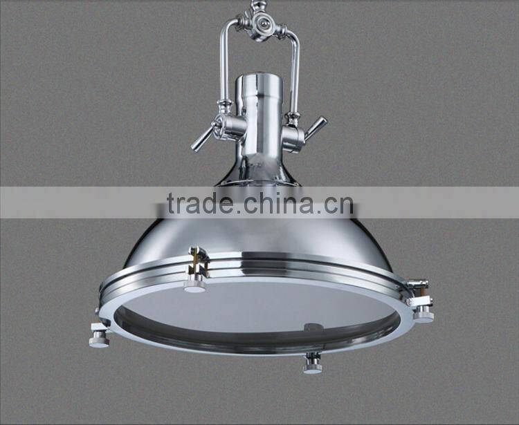 Roberts Loft Indusctrial pendant Light Chrome/Brass/Black Color Iron Pendant Lights