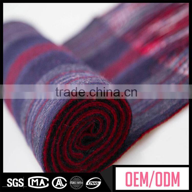 Cheap luxury cashmere scarf, fine cashmere scarf, navy and red scarf