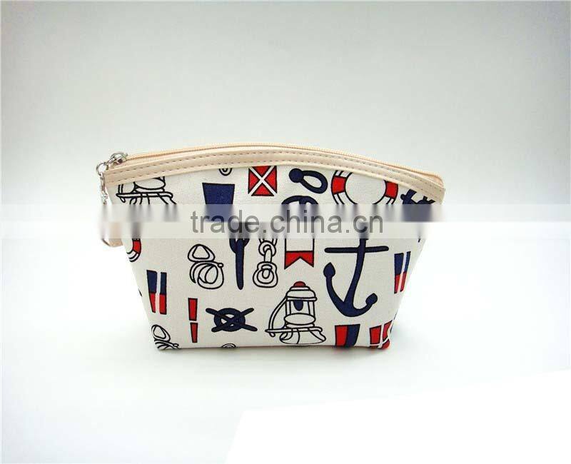 Promotional canvas cosmetic travel bag made in Guangzhou China