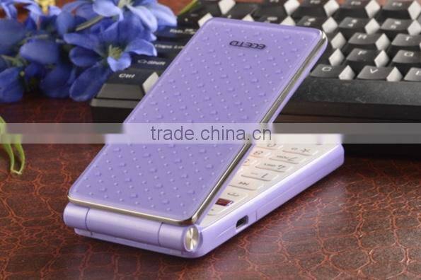 163-Flip Cellphone Elderly Phone Lady Woman Use Flip Mobile Phone Dual Sim With Flash Lighting For Alarming