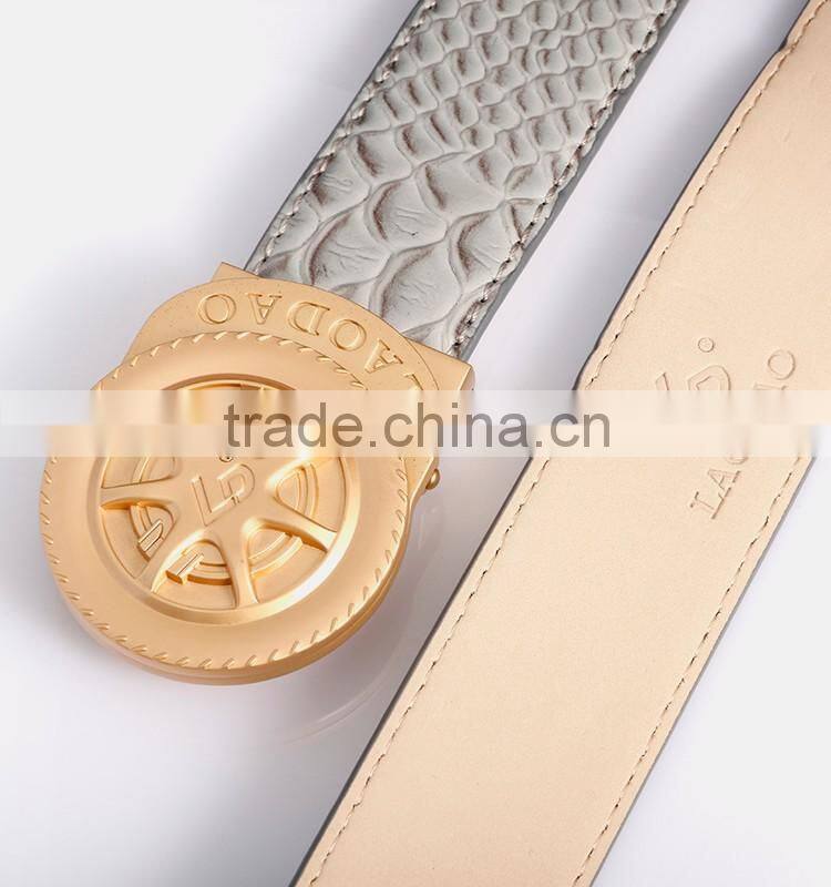 Custom mens genuine spanish leather belt mens designer belts