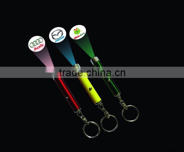 Large inventory for sale cheap projector flashlight keychain