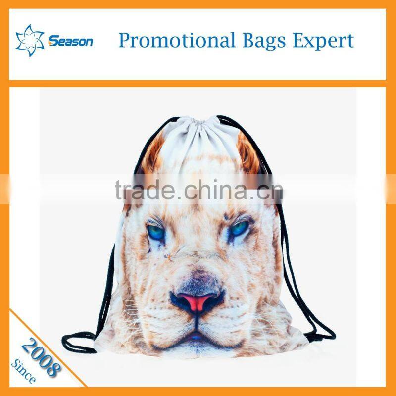 wholesale 3D printed drawstring bags drawstring backpack