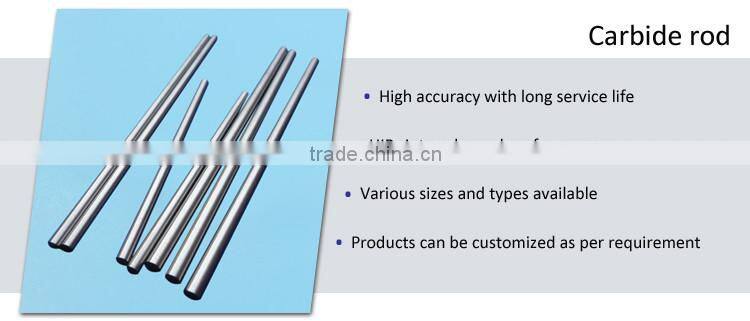 high quality cemented tungsten carbide rods for making drill and solid endmill