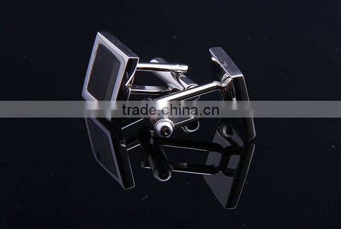 Low Key Luxury Cufflink,Black Enamel Cufflink for Gentlemen