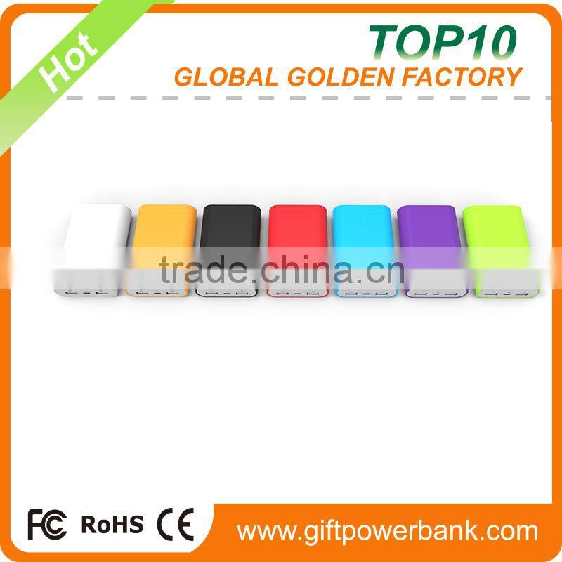 Hot Selling portable Dual USB Power Bank 6000 mAh for mobile devices