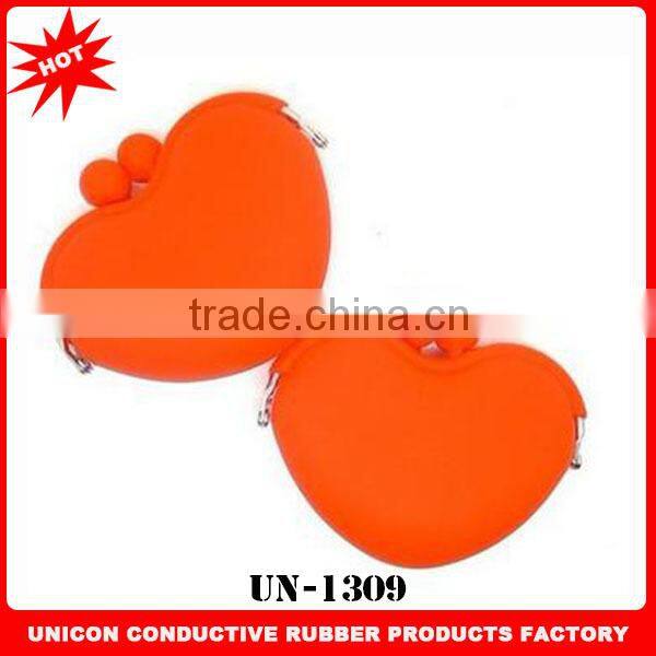 Newest multi color silicone mini coin purse