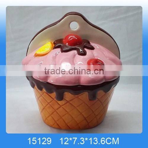 Hot sale ceramic paper napkin ring in lamb shape