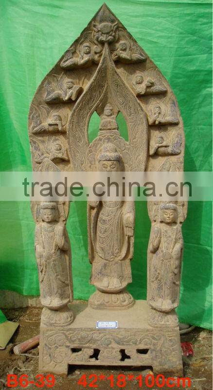 antique statue on stone