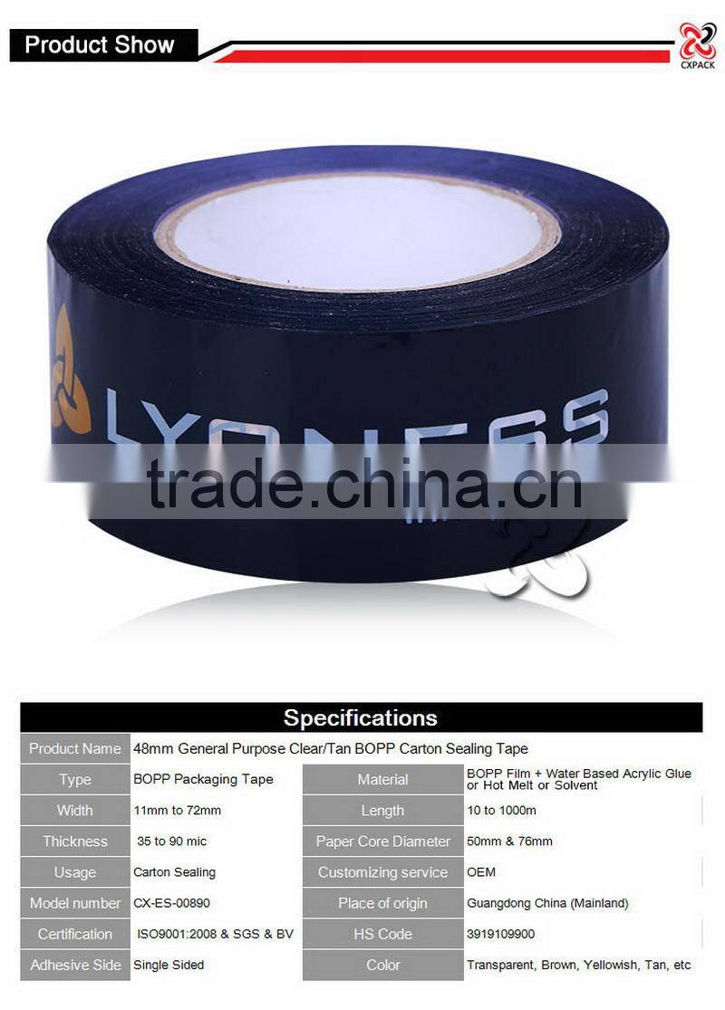 13 years factory high quality branded custom With Printed logo packing tape