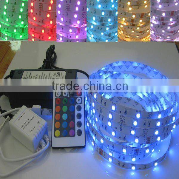 High quality 12 volt led light strips dmx rgb led strip light flexible 5m
