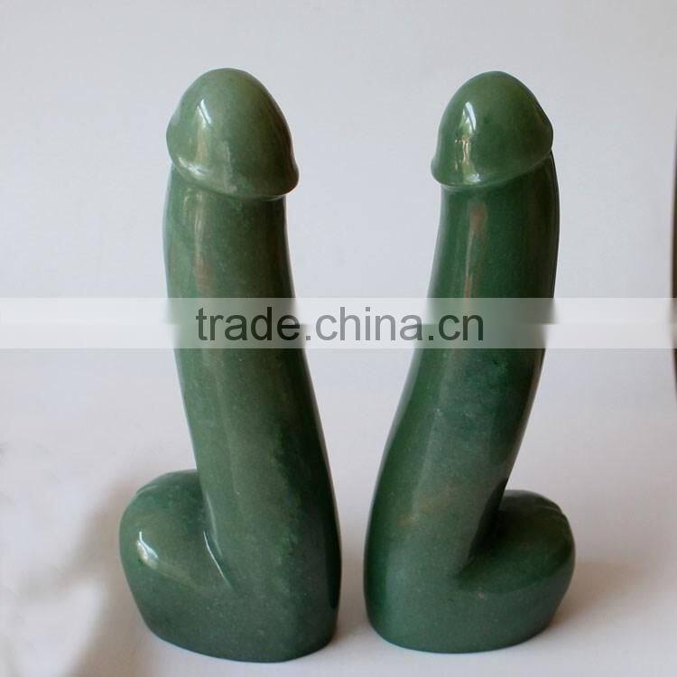 good quality lifelike masturbation natural aventurine quartz dildo for women huge dildo