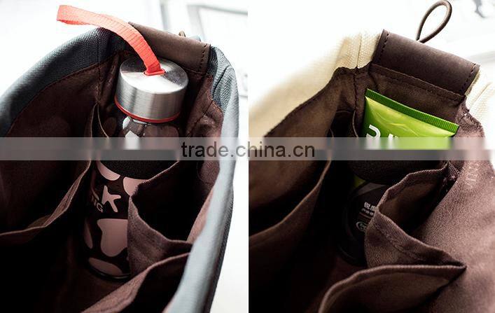Large Capacity Canvas Bag Inside Bag Drawstring Design