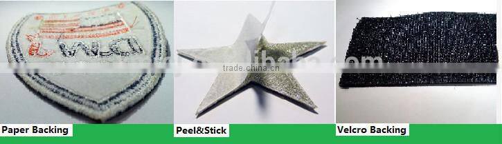 Custom sew-on embroidery label for clothing