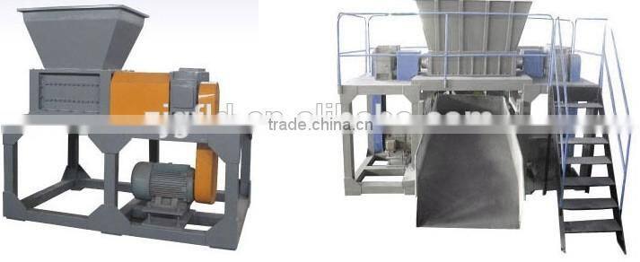 Two shaft shredder for plastic/metal/tire/waste