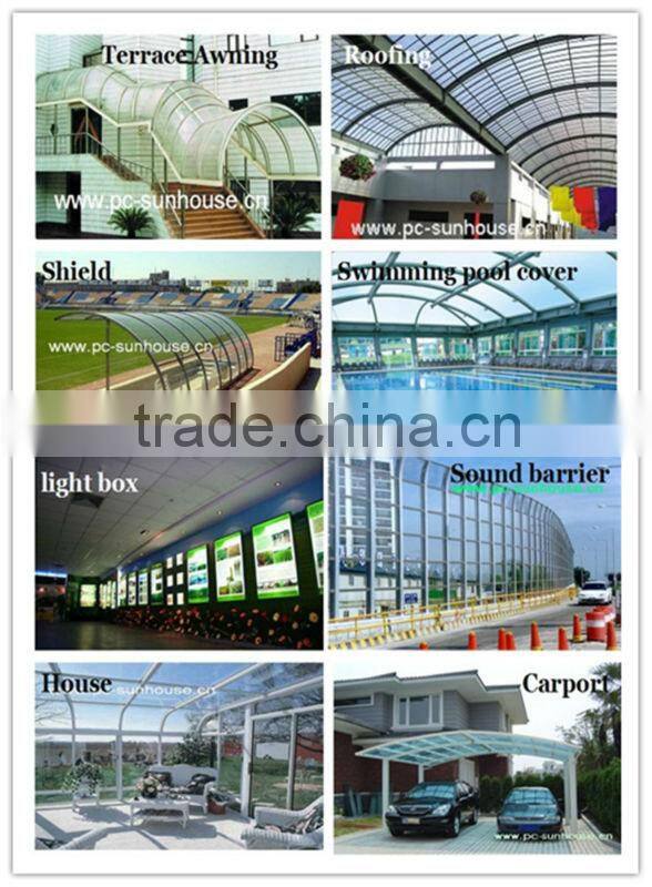 1.5mm polycarbonate sheet many colors having stocks