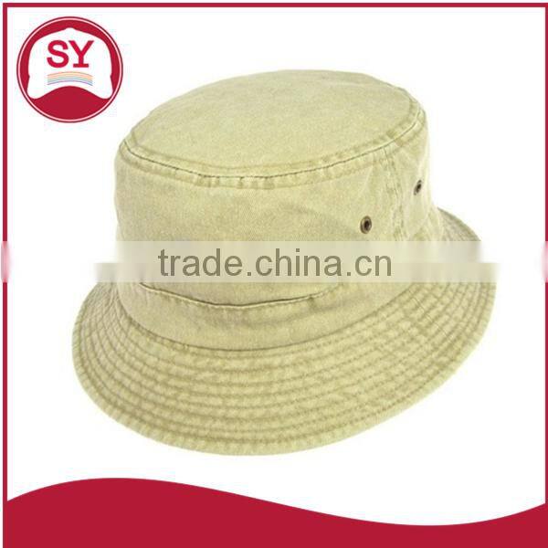 hot sale 100% washed cotton twill bucket hat made in China bucket hat