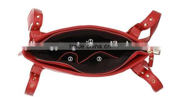 2016 new arrive genuine leather handbag lady messenger women shoulder bag