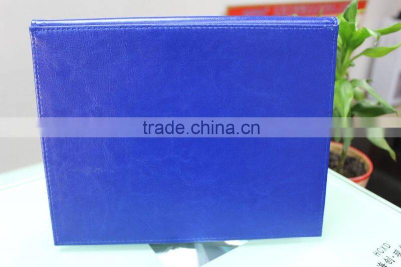 2016 leather table calendar /wall calendar, custom dairy for gift