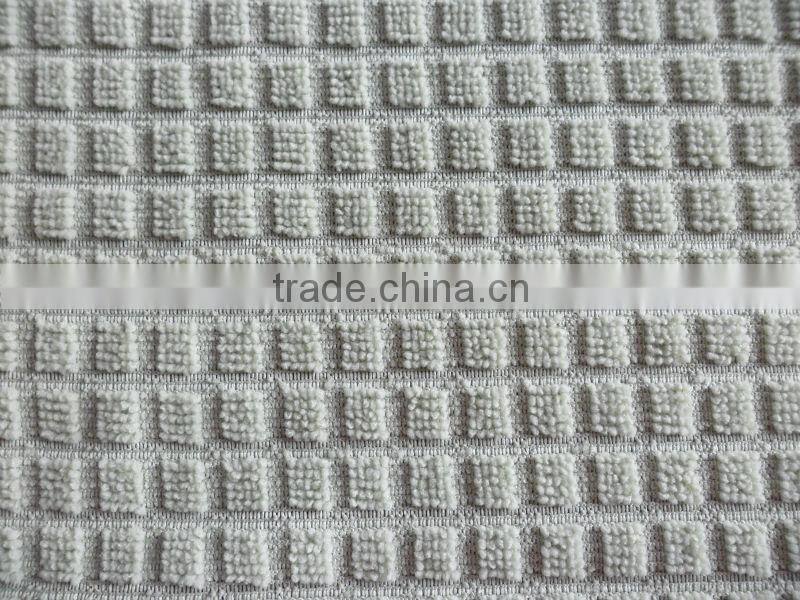 Microfibre little square knitted cloth