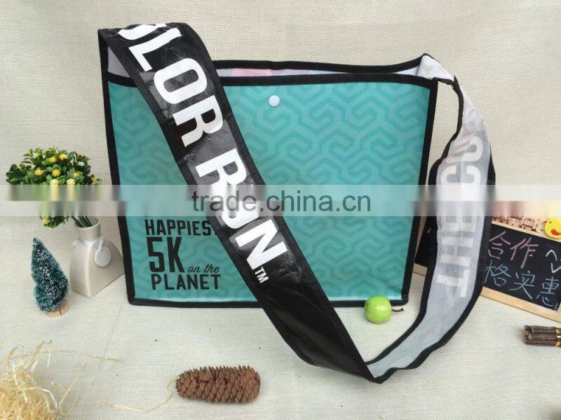 Recycled Cool Sling Bag Button Closure MAC-C Book Bag