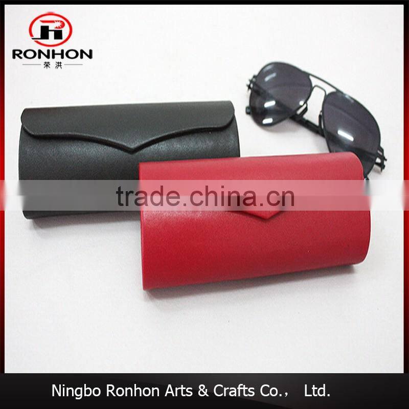 Newest design PU leather glasses pouch for reading glasses, sunglasses