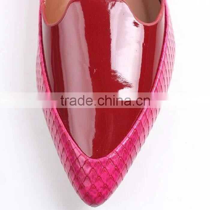2016 wholesale shoes shoes wholesale ballerina shoes flat snake PU loafer shoes