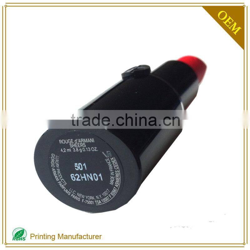 Round Gold Private Label Cosmetics Lipstick Custom Printing And Design