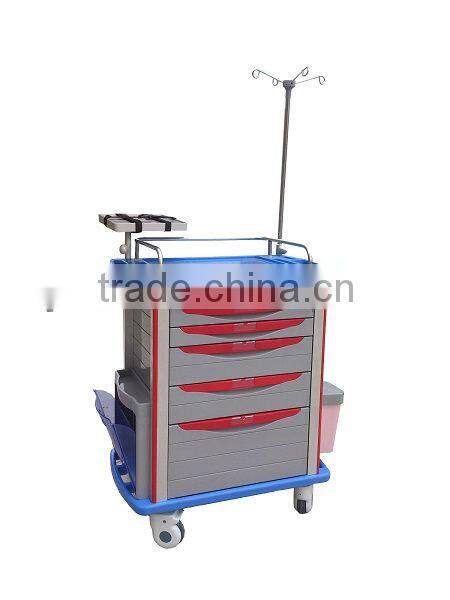 CP-T301 hot sale good quality medical emergency trolley
