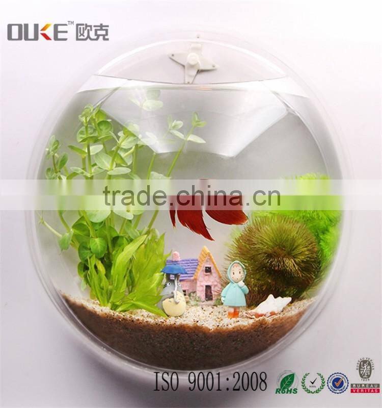 wall mount new stly transparent acrylic fish tank
