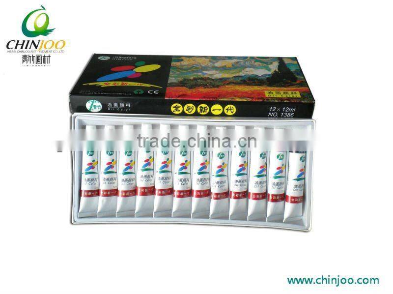 12 colors Professional Oil Color