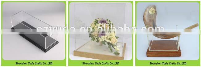 Printed logo holder cube for single watch, MDF block for watch display