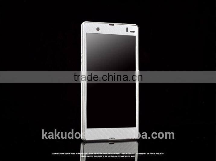 Factory Dropship Carbon Fiber Skin Stickers for Sony Xperia Z L36h