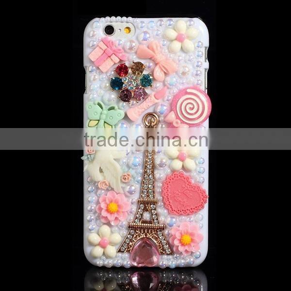 High quality 3D Rhinestone case, manufacture for apple iphone 6 case