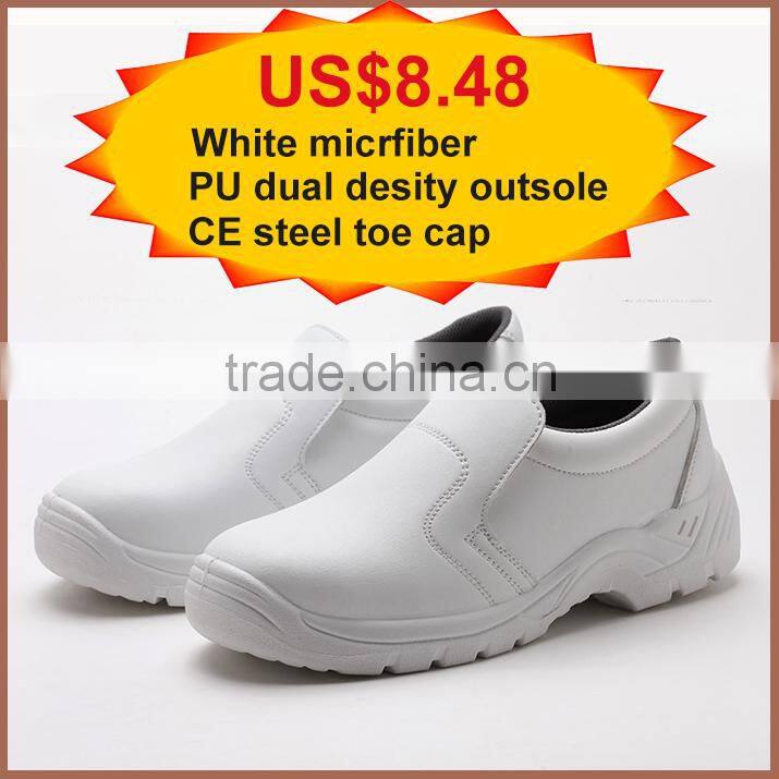 Anti-static shoes white esd cleanroom white safety boots and white leather hospital shoes and food industry shoes SA-6121