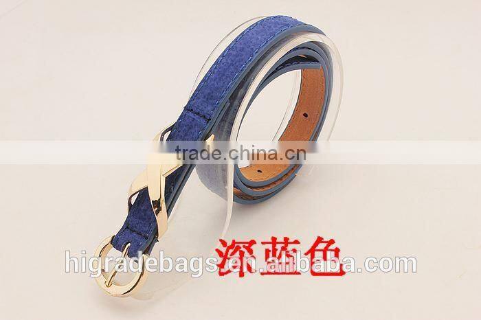 thin fashion leather belt wholesale