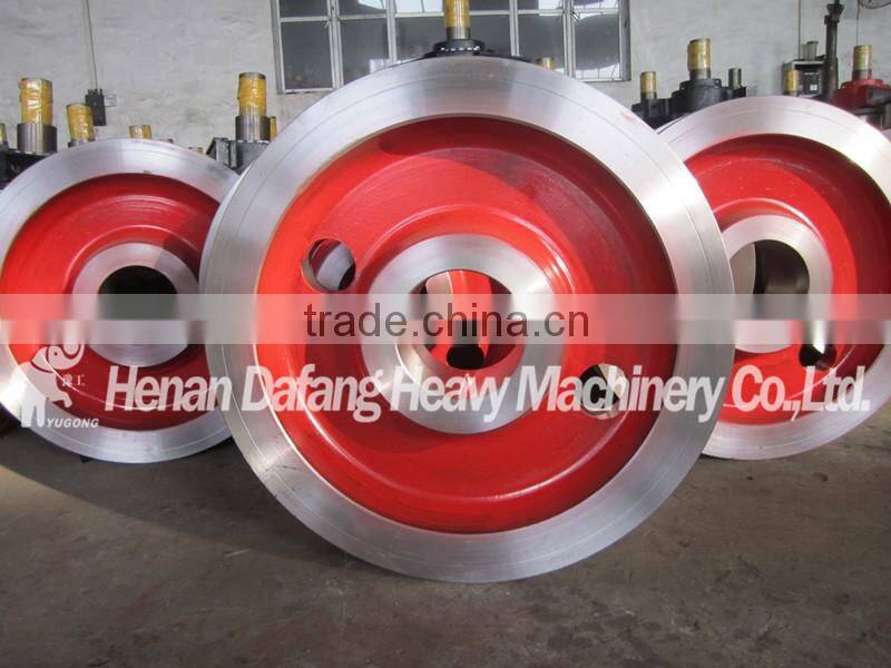 Crane Trolley Rail Wheels; Electric Forging Crane Wheel on Rail, Driving Trolley Wheels