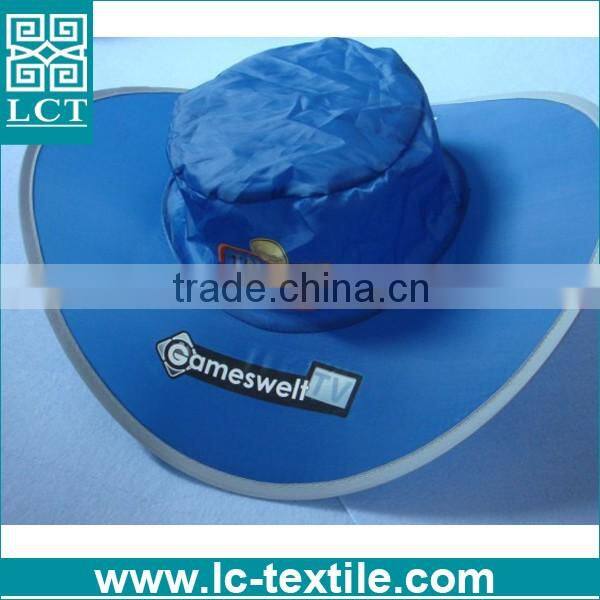 giveaways for promotion gift 190T nylon folding pouch cheap bucket hat LCTN1911