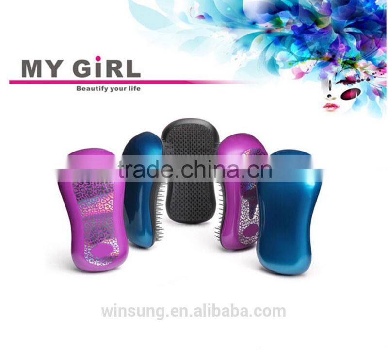 My girl meat transfer printing hair brush tangle angel hair brush manufacturer professional hair brush