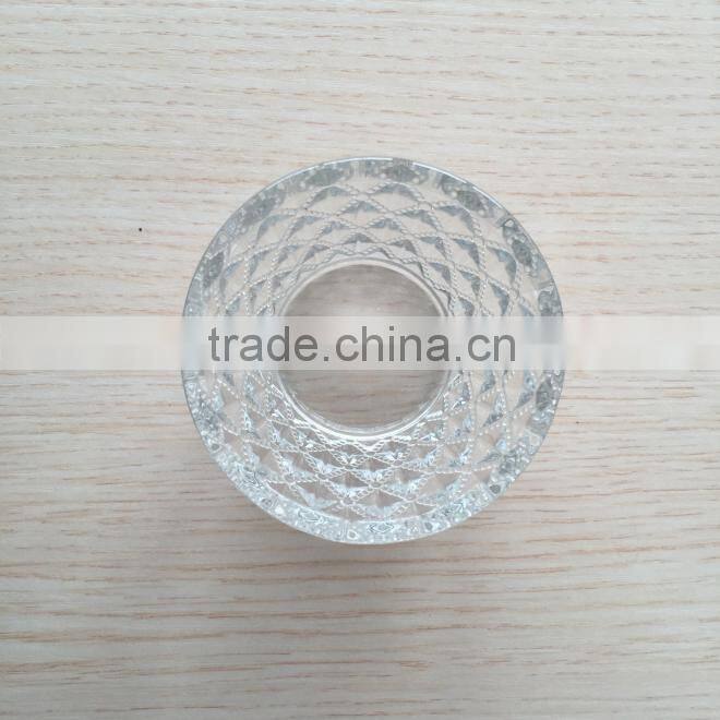 Anhui Glassware Factory Supply Clear Glass Candle Vase