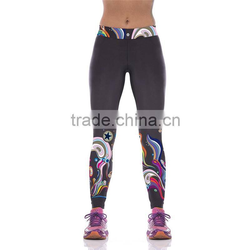 Fashion Yoga Pants High Elastic Sports Trousers Fitness Running Woman Leggings