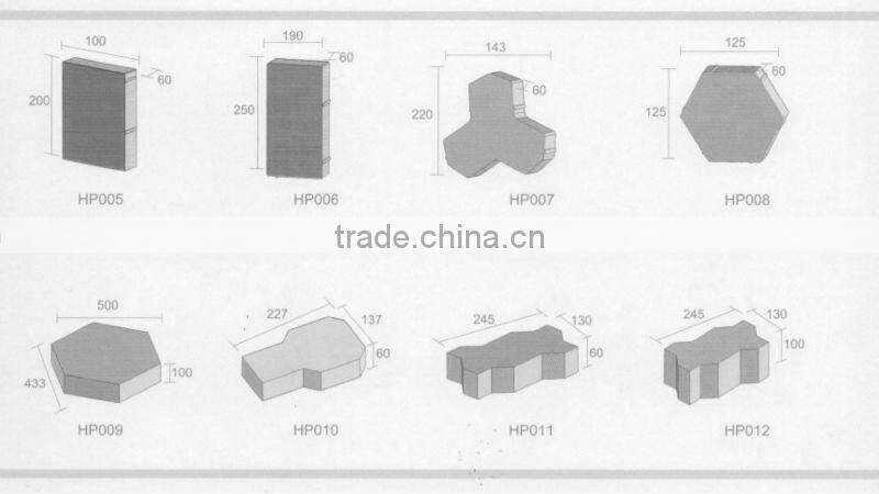 300T interlock and stone block making machine
