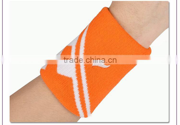 Sports Terry Cloth Cotton Wristband Custom Sweatband