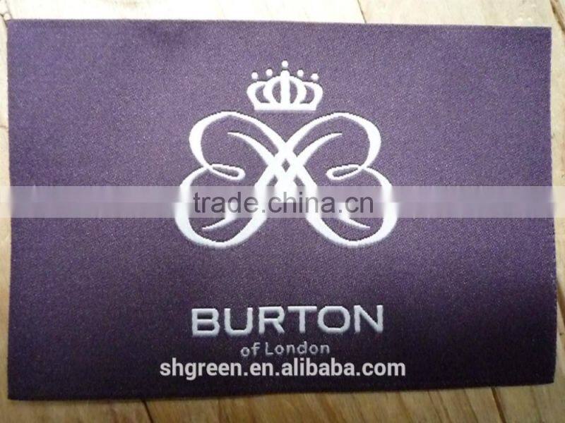 well-known nylon taffeta main woven patch