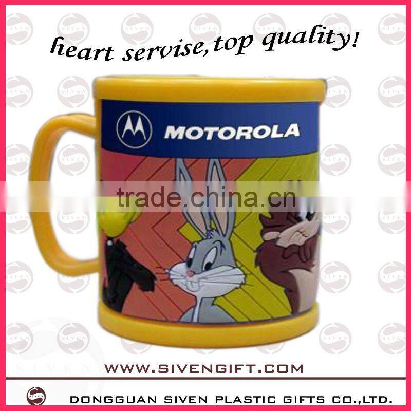 2014 customized pvc + ABS advertise cup for promotion use